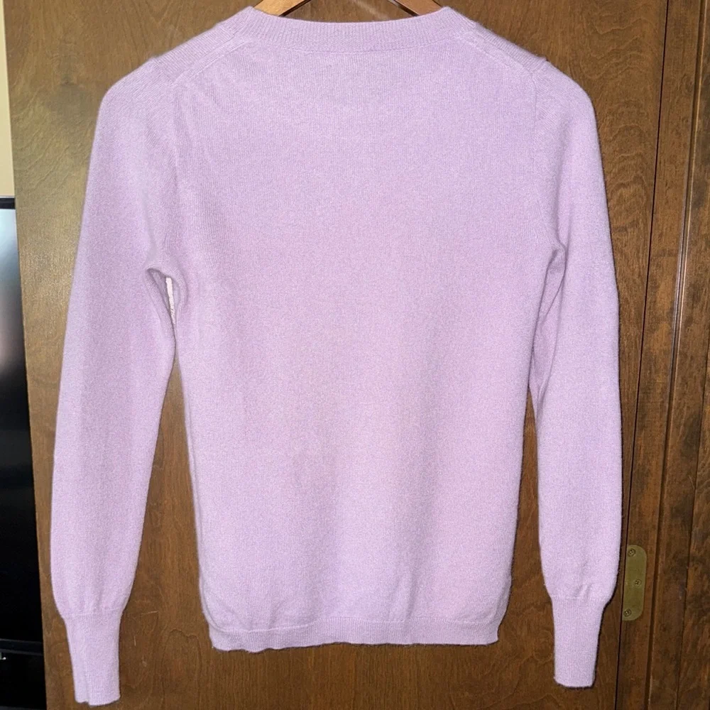 J. Crew Lilac Crewneck Cashmere Sweater